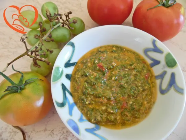 Pesto basilico e pomodoro