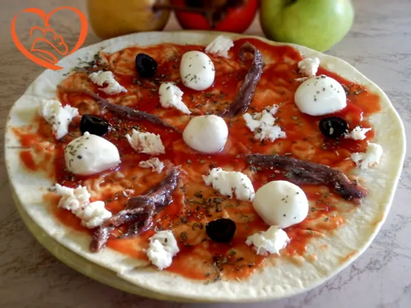 Piadapizza mediterranea
