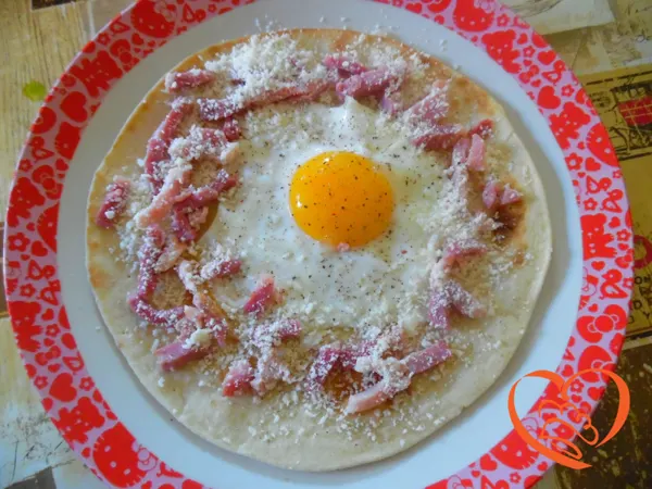 Piadina alla carbonara