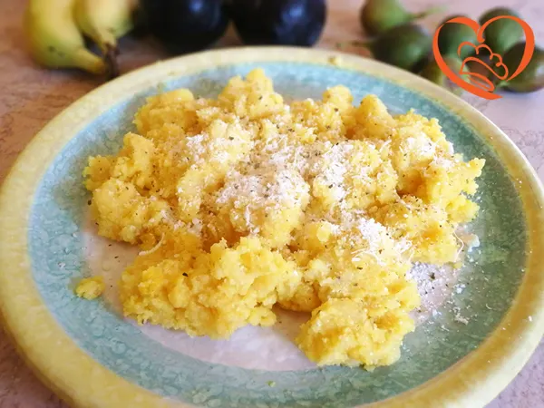 Polenta stracciatella