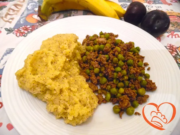 Polenta integrale con bruscitt di cavallo