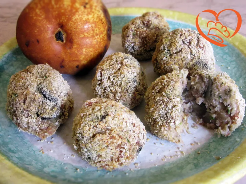 Polpette  di prosciutto cotto e melanzane