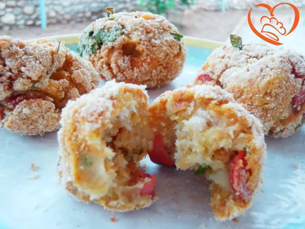 Polpette prosciutto cotto e scamorza