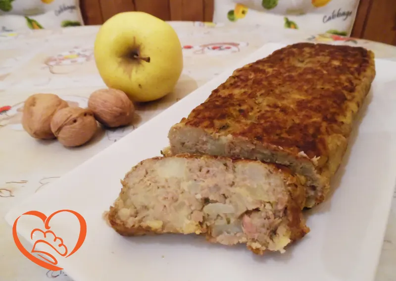 Polpettone di tonno,patate e pesto