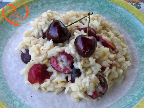 Risotto con ciliegie