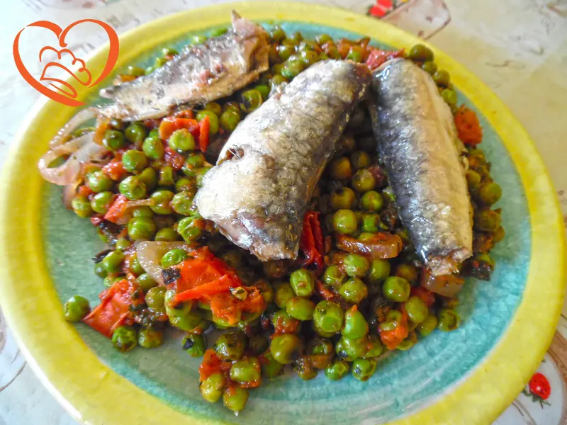 Sarde con piselli