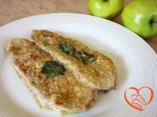 Scaloppine di maiale burro e salvia
