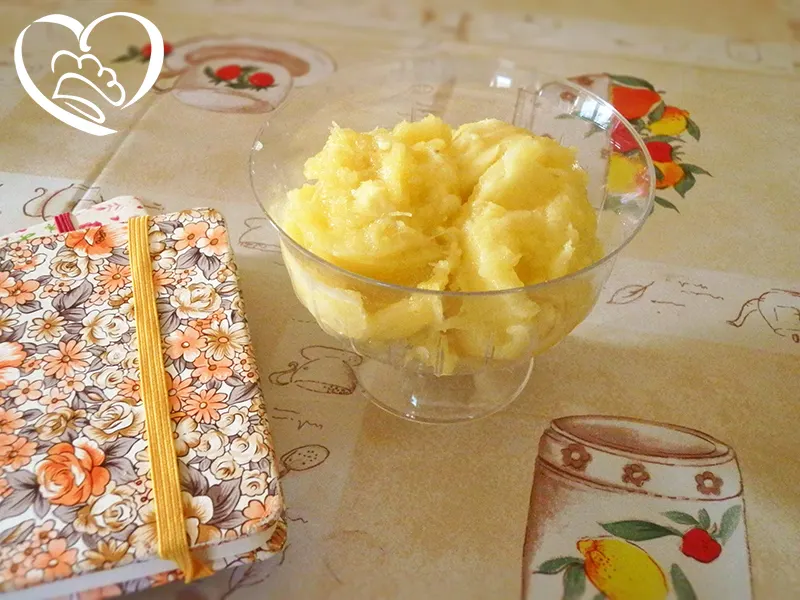 Sorbetto all’ananas con gelatiera