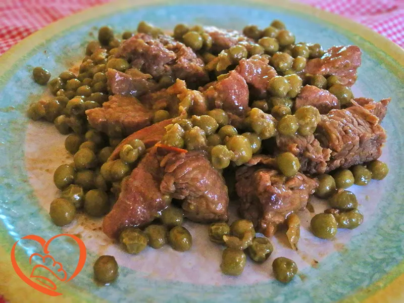 Spezzatino di manzo con piselli