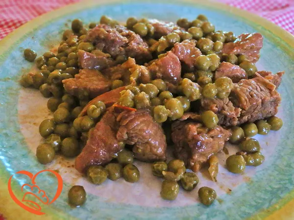 Spezzatino di manzo con piselli