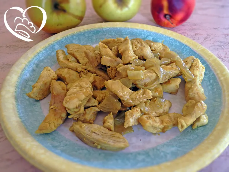 Straccetti di pollo al curry