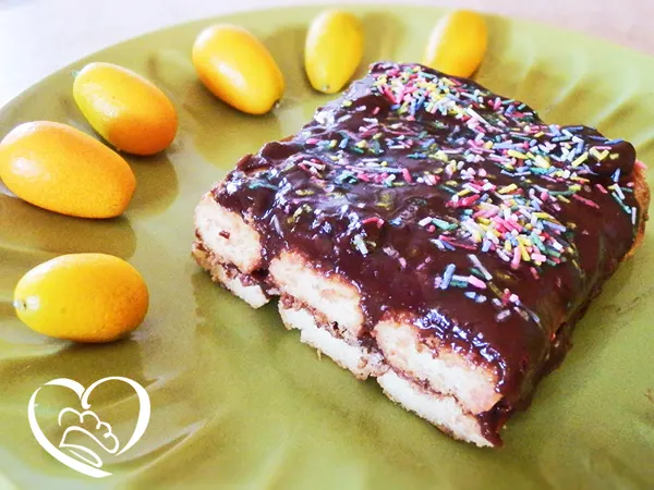 Tiramisu con budino al cioccolato