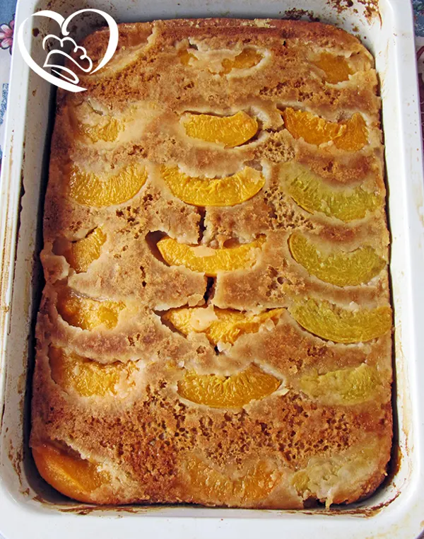 Torta rovesciata alle pesche sciroppate