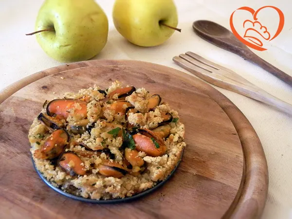 Tortino di cozze gratinato