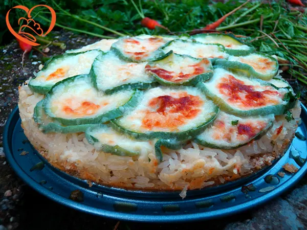 Tortino di riso e zucchine