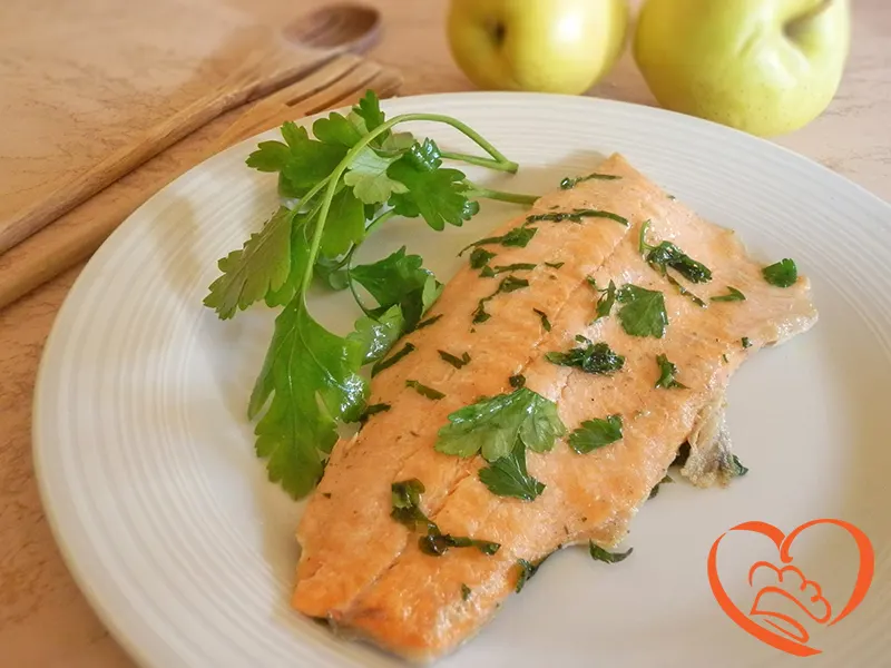 Trota salmonata alla piastra