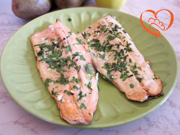 Trota salmonata grigliata