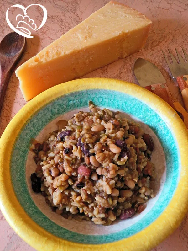 Zuppa di riso con legumi