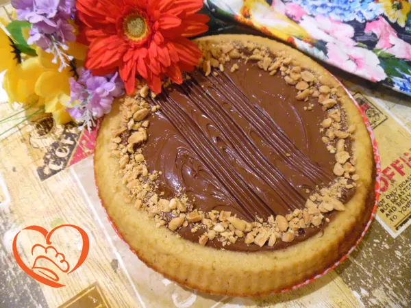 Finta crostata Nutella e arachidi