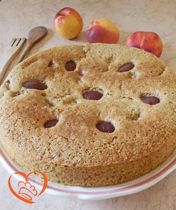 Torta di mais e prugne