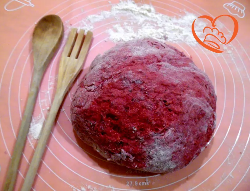 Impasto pane "rapido" alla barbabietola