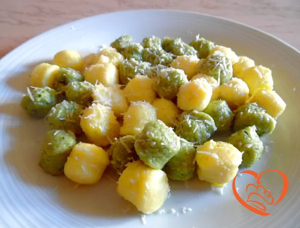 Gnocchi bicolore