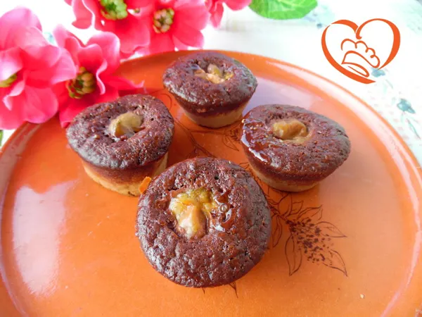 Muffins bicolore con fichi