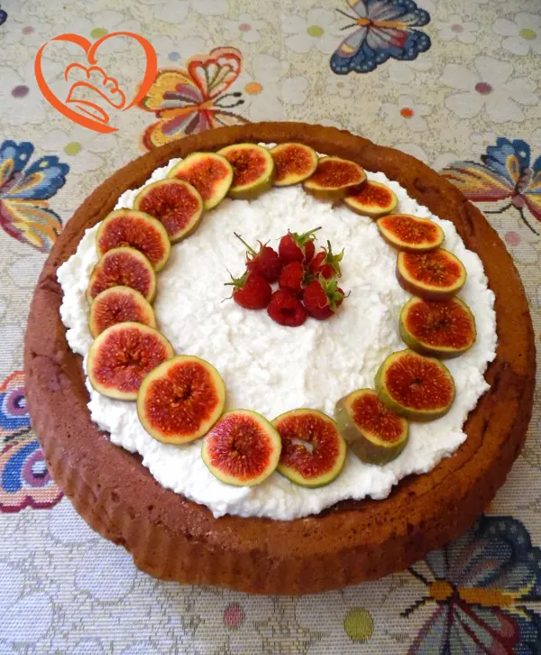 Pizza alla Nutella con ricotta e fichi