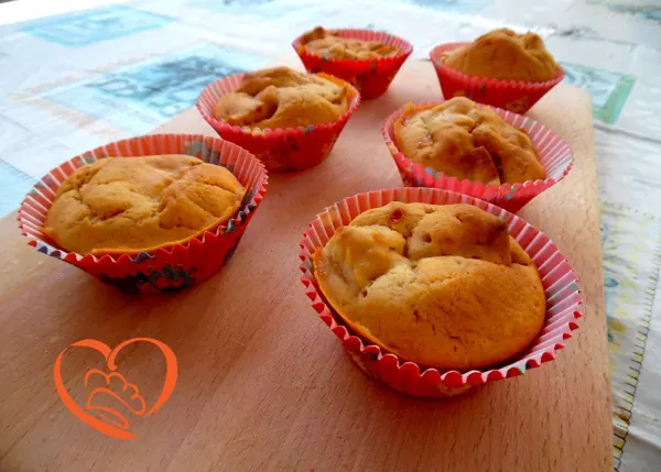 Muffins di mela con farina di riso