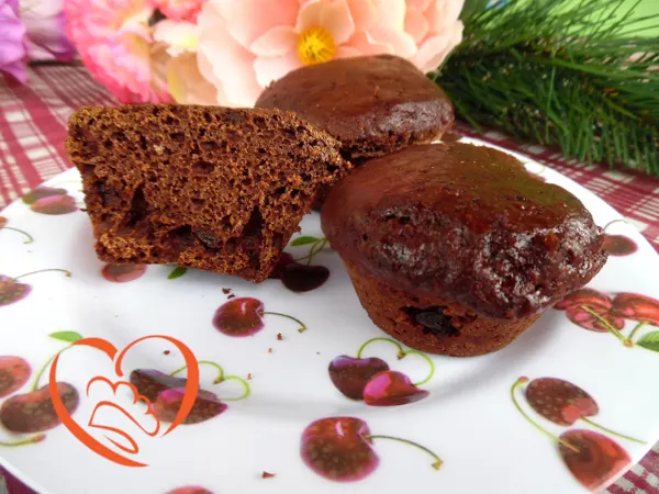 Muffins al cacao con gocce di cioccolato