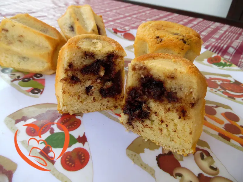 Muffins con gocce di cioccolato