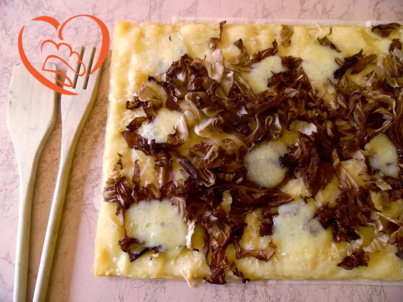 Pizza radicchio e Monte veronese