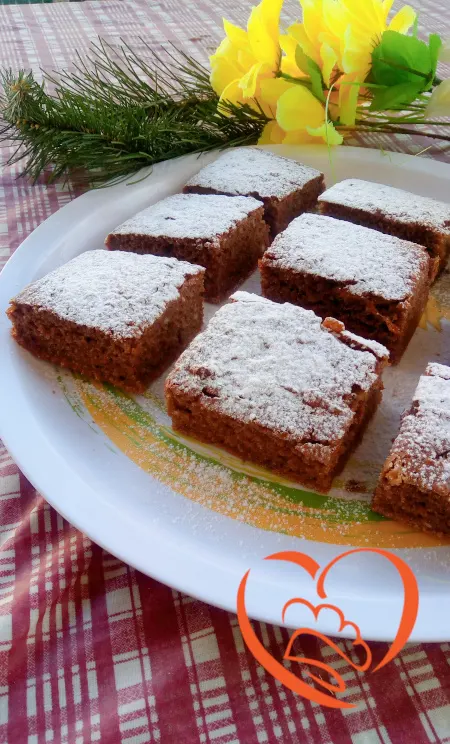 Torta al cacao con farina di ceci