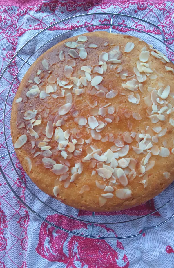 Torta con carote, ricotta e mandorle