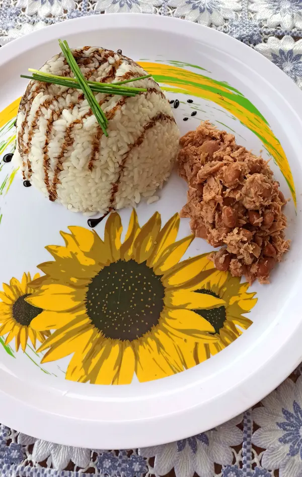 Riso con tonno e borlotti