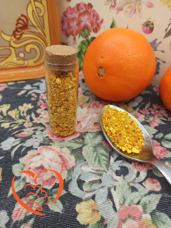 Scorza d’arancia essiccate con friggitrice d’aria