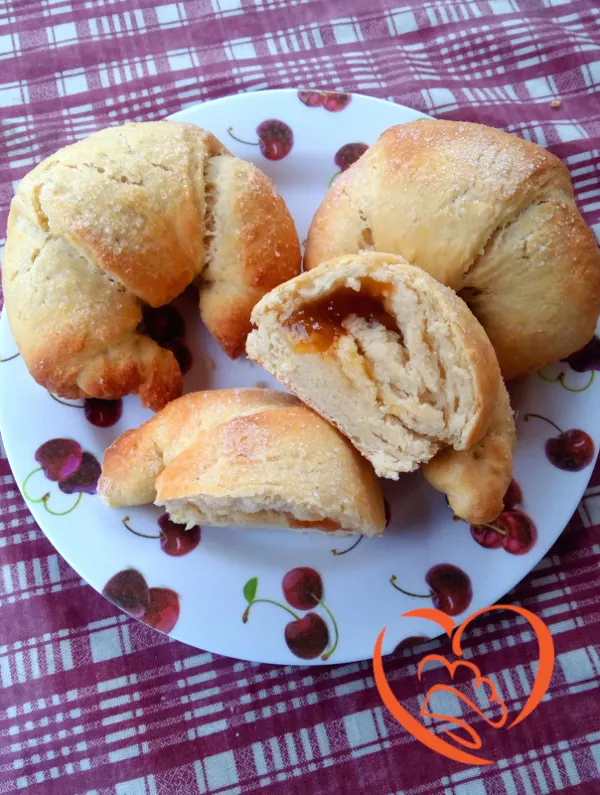 Brioches con marmellata