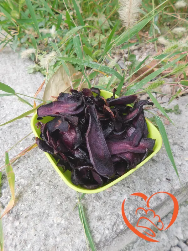 Chips di carote viola