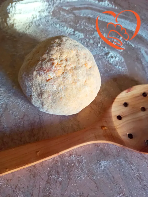 Impasto pane alle carote