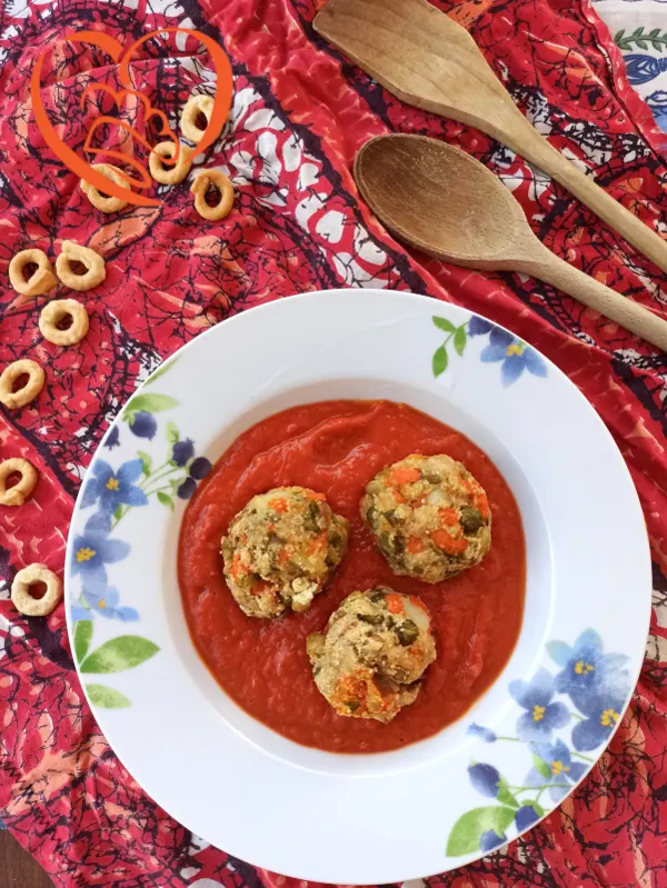 Polpette di verdure con sugo al curry