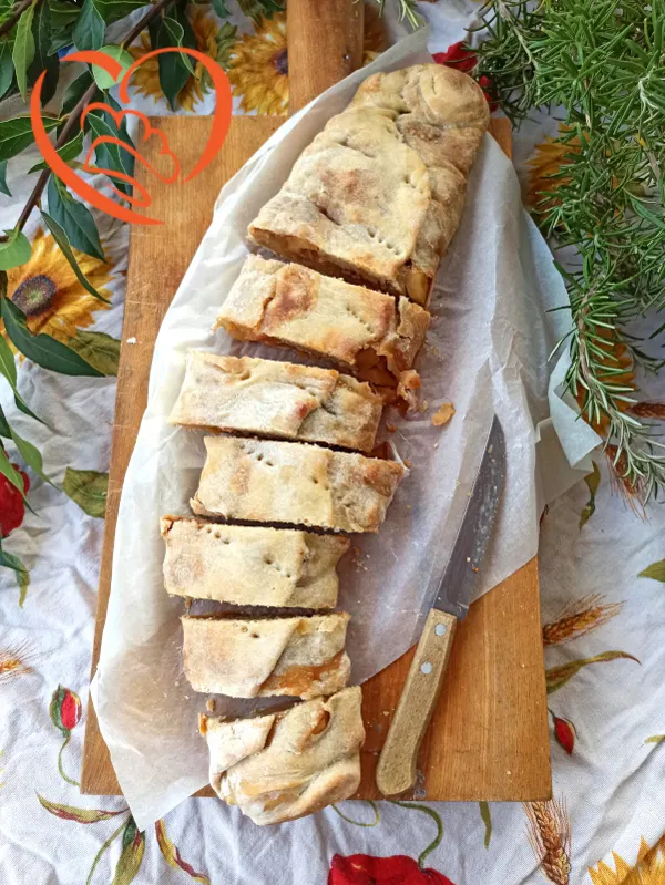 Strudel con mele e fichi secchi