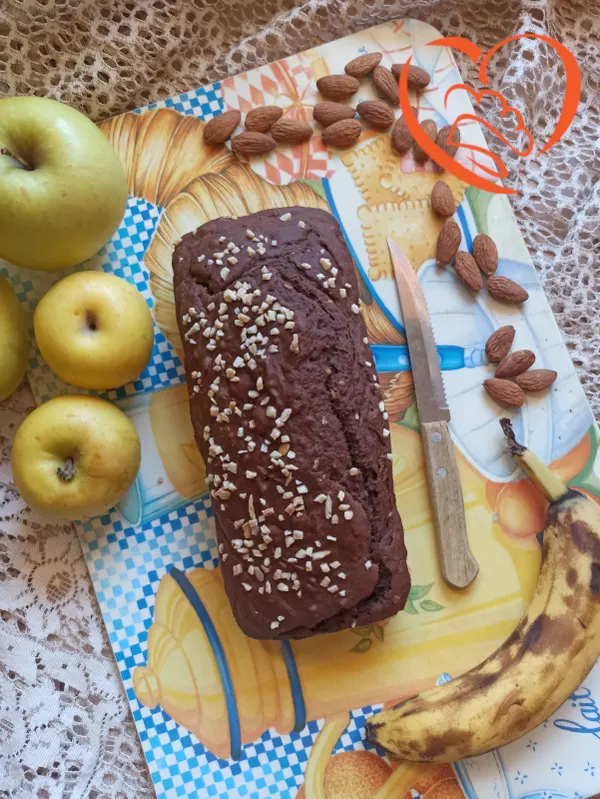 Plumcake cacao, caffe’ e mandorle