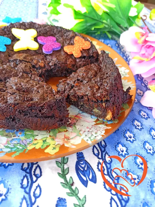Torta brownies con colomba