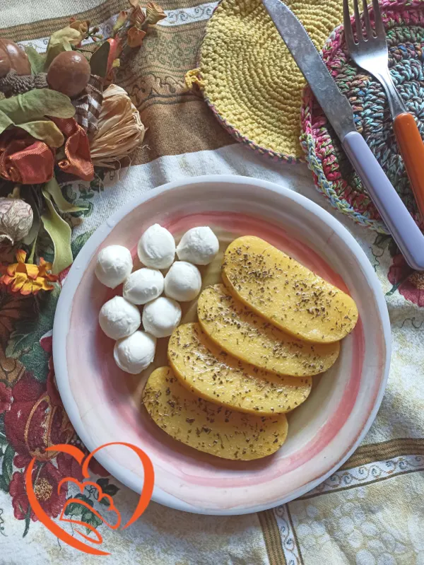 Polenta con erbe in friggitrice ad aria